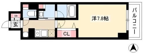 パークアクシス新栄【11階】の間取り