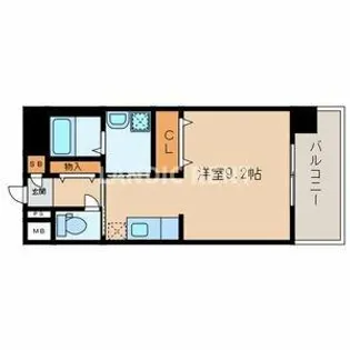 ライブラ西新【3階】の間取り