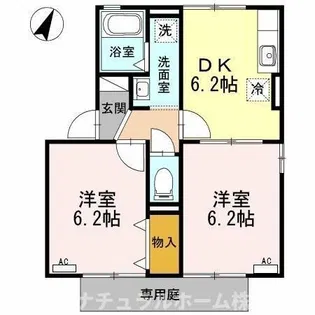 iホームTOWN 弐番館【1階】の間取り