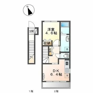 メリーシャトレーン【2階】の間取り