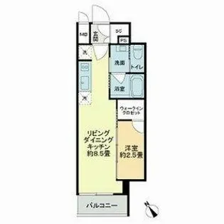 ザ・ライオンズフォーシア今池【13階】の間取り