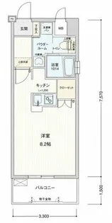 アソシアグロッツォ博多サザンテラス【5階】の間取り