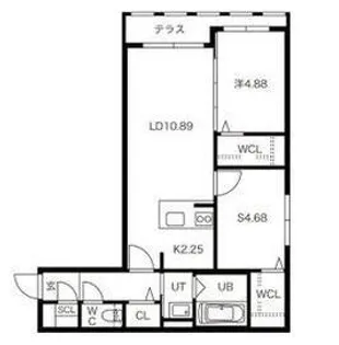 BPRレジデンス二十四軒【1階】の間取り