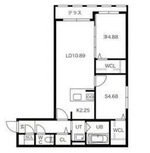 BPRレジデンス二十四軒【1階】の間取り