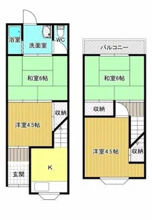 大阪府松原市高見の里6丁目【一戸建】の間取り