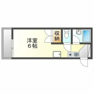 コーポラス村上【1階】の間取り