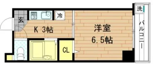 ビルアイマンション【4階】の間取り