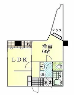 ルエメゾンロワール祇園【1階】の間取り