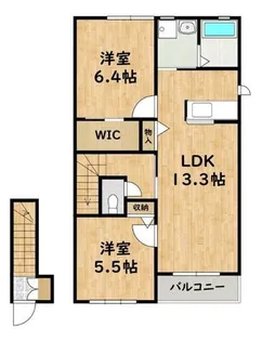 福岡県福岡市城南区田島1丁目【アパート】の間取り