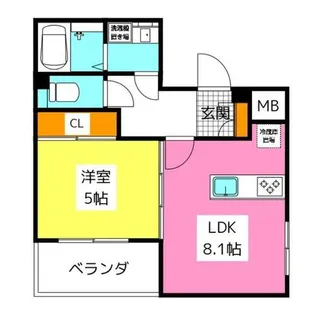 福岡県福岡市南区長住2丁目【マンション】の間取り