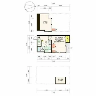ヴィサージュ新栄【2階】の間取り