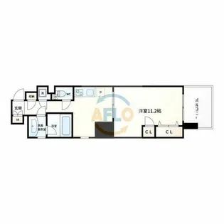 ボーベル南船場【3階】の間取り