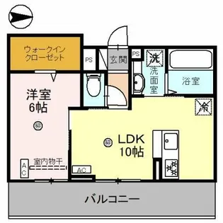 BRANSIA膳所(ブランシアゼゼ)【302号室】の間取り