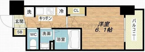 プレサンス新大阪ストリーム【3階】の間取り