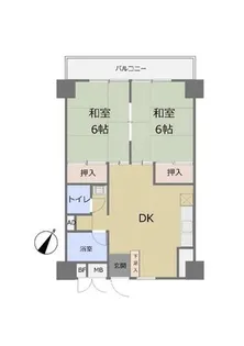 福岡県福岡市博多区博多駅南6丁目【マンション】の間取り