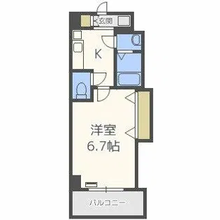 ラグゼ都島北Ⅰ【2階】の間取り