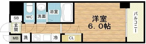 プレサンス海老江ジャルダン【5階】の間取り