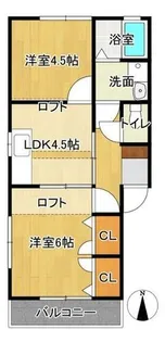 福岡県福岡市早良区有田1丁目【アパート】の間取り