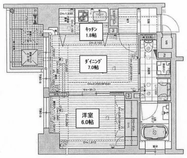大阪府大阪市西区立売堀1丁目【マンション】の間取り