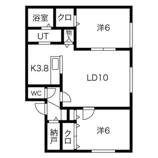 ルミエール共和III【2階】の間取り