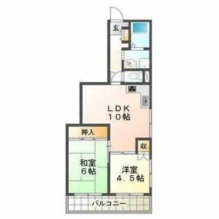 ジョイフル赤羽【2階】の間取り
