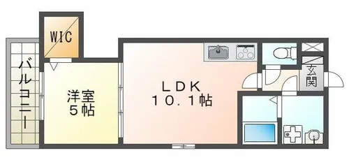 ジーメゾン明石林崎【2階】の間取り