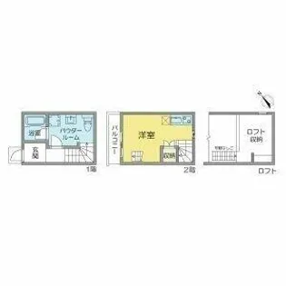 LECOCON港陽【104号室】の間取り