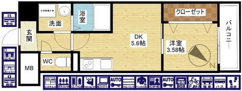 Serie東淀川【5階】の間取り