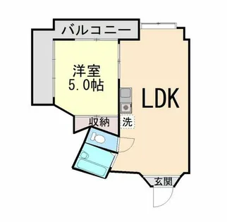 サンハイツ新田【3階】の間取り