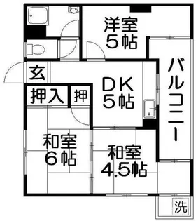 デベロップハイツ【2階】の間取り
