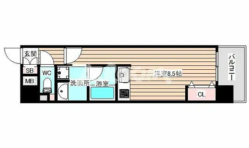 アルグラッド福島EAST【10階】の間取り