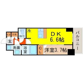 メイクスデザイン名駅南【3階】の間取り