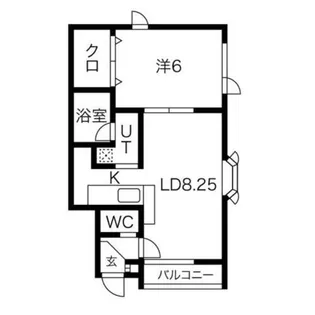 ロッキーマンション【1階】の間取り