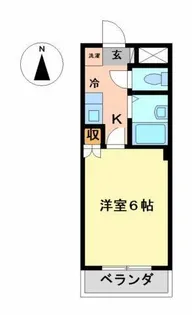 セントラルハイツ滝川【3階】の間取り