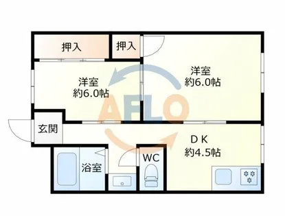 マルビシマンション天満【5階】の間取り