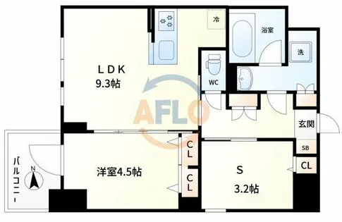 S-RESIDENCE福島diverse【8階】の間取り