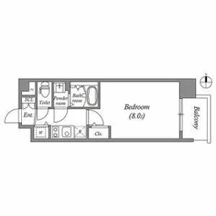 1Kの間取り画像