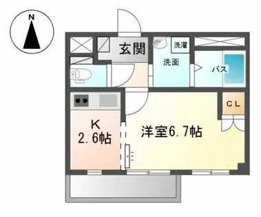 ルミエール シャトー【1階】の間取り
