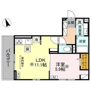 BlancFort北条宮の町【1階】の間取り