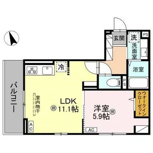 BlancFort北条宮の町【3階】の間取り