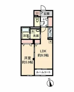 アドバンスグナーデ【2階】の間取り