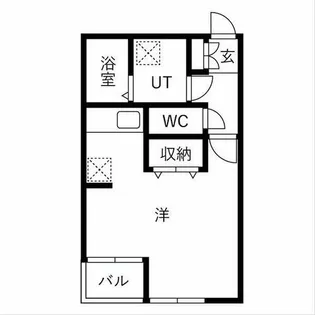 レアルグレイス【1階】の間取り