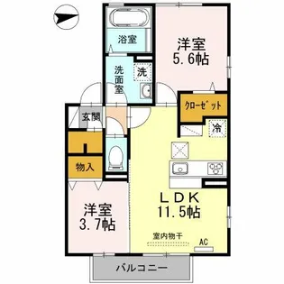 シュトラール【101号室】の間取り