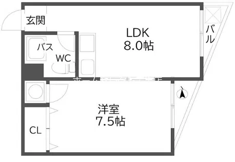 サブライムユース【2階】の間取り