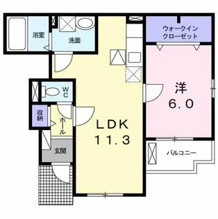 フラッグ【1階】の間取り