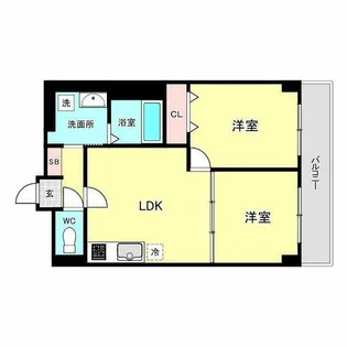 リアライズ今里南【2階】の間取り
