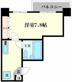 CLASS HILLS難波南【1004号室】の間取り