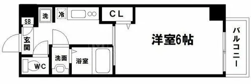 アルバス【4階】の間取り