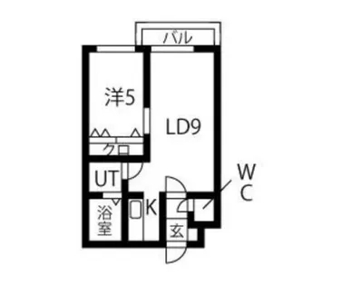 モンターニュレーヴ【405号室】の間取り