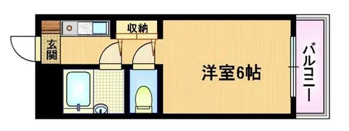 パレス新森【6階】の間取り